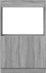 vidaXL Ντουλάπι Γκρι Sonoma 63x33x100 εκ. από Επεξεργασμένο Ξύλο