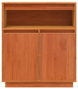 vidaXL Πλαϊνό γραφείο Καφέ κεριού 70 x 34 x 80 εκ Μασίφ ξύλο πεύκου