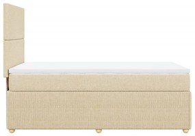 ΚΡΕΒΑΤΙ BOXSPRING ΜΕ ΣΤΡΩΜΑ ΚΡΕΜ 100 X 200 ΕΚ. ΥΦΑΣΜΑΤΙΝΟ 3291965