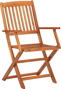vidaXL Σετ Τραπεζαρίας Κήπου 9 Τεμαχίων 220x90x75 εκ. Μασίφ Ακακία