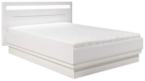 Κρεβάτι Orlando K116, Διπλό, Άσπρο, 140x200, Πλαστικοποιημένη μοριοσανίδα, 162x202x102cm | Epipla1.gr