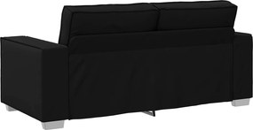 vidaXL Διθέσιος καναπές Μαύρο 180 cm Τεχνητό Δέρμα
