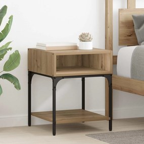 vidaXL Κομοδίνο Artisan Oak 40 x 40 x 50 cm Επεξεργασμένο Ξύλο