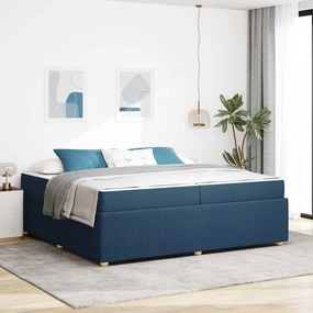 vidaXL Σκελετός Κρεβατιού Άλλο Μπλε 200 x 200 cm ύφασμα