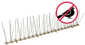 vidaXL Απωθητικές Ακίδες Περιστεριών 5 Σειρών Σετ των 6 3 μ. Πλαστικές