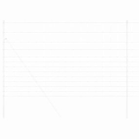vidaXL Περίφραξη αγρού Γκρι 1.5 x 10 m Ατσάλι