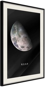 Αφίσα - The Solar System: Moon - 20x30 - Μαύρο - Με πασπαρτού