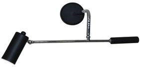 Φωτιστικό Τοίχου Sherry 77-3902 40-70x20-40cm GU10 50W Black Homelighting Metal