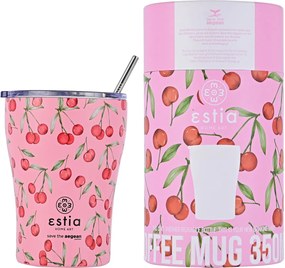 Ποτήρι Θερμός 350ml Estia Save The Aegean Cherry Rose 01-16876