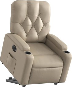 vidaXL Πολυθρόνα Ηλεκ.Ανακλινόμενη με Ανύψωση Συνθ. Δέρμα