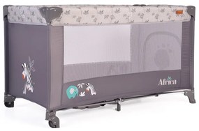Cangaroo Παρκοκρέβατο 1 Layer Africa Grey 3800146248239