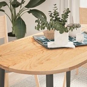 vidaXL Επιφάνεια Τραπεζιού Οβάλ 120x60x2 εκ. από Μασίφ Ξύλο Δρυός