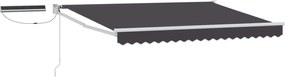 vidaXL Ηλεκτρικό Αναδιπλούμενο Σκίαστρο Ανθρακί 3 x 2 m