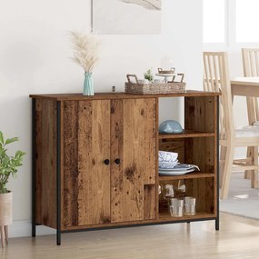 vidaXL Πλαϊνό γραφείο Παλιό Ξύλο 100 x 33 x 75 εκ Επεξεργασμένο ξύλο