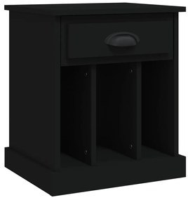 vidaXL Κομοδίνο Μαύρο 43x36x50 εκ.