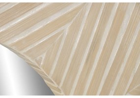 Τοίχο καθρέφτη Home ESPRIT Λευκό Καφέ Μωσαϊκό Τροπικό 100 x 4 x 100 cm