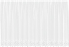 vidaXL Κουρτίνα Δαντέλας με κουρτίνες Λευκό 140 x 400 εκ. Πολυεστέρας