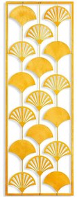Διακοσμητικό Τοίχου Fan 930DYU1210 32x90cm Yellow-Gold Wallity Μέταλλο