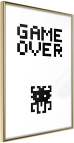 Αφίσα - Game Over - 20x30 - Χρυσό - Χωρίς πασπαρτού