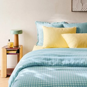 Μαξιλαροθήκη από πλυμένο λινό, Acelie Bleu