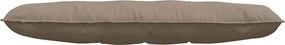 vidaXL Μαξιλάρι Πλάτης Taupe 140 x 50 cm Ύφασμα Μικροΐνας