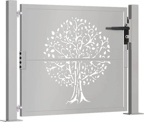 vidaXL Πύλη Κήπου 100 x 100 cm Ατσάλι με Επικάλυψη Πούδρας Κλειδώσιμο