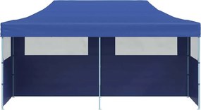 vidaXL Τέντα Εκδηλώσεων Pop-up Πτυσσόμενη Μπλε 3 x 6 μ.