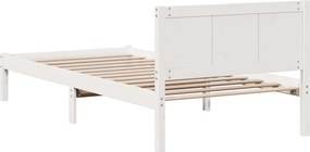 vidaXL Σκελετός Κρεβατιού Λευκό 100 x 200 cm Μασίφ ξύλο πεύκου