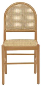 Καρέκλα Alessia ξύλο οξιάς-rattan φυσικό 43x40x89εκ