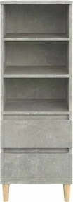 vidaXL Ντουλάπι Γκρι Σκυρ. 40x36x110 εκ. από Επεξεργασμένο Ξύλο