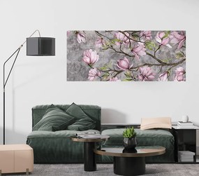 Πίνακας σε καμβά Άνθη Αμυγδαλιάς KNV1653 50cm x 115cm