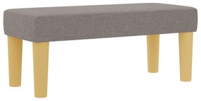vidaXL Box Spring Κρεβάτι με Στρώμα & Πάγκο Ταύρου 90x190 εκ. Ύφασμα