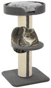 Scratching Post Cat Tower 91cm with Sisal Posts Platform Cushion Multi-lier Cat Scratching Post Climbing Tree for Medium Cats Grey