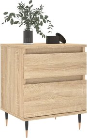 vidaXL Κομοδίνα 2 τεμ. Sonoma Δρυς 40 x 35 x 50 εκ. από Επεξεργ. Ξύλο