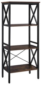Μεταλλική Βιβλιοθήκη με 4 Ράφια 56 x 34 x 131 cm VASAGLE XLLS21BX XLLS21BX