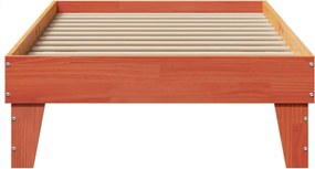 vidaXL Σκελετός Κρεβ. Χωρίς Στρώμα Καφέ Κεριού 90x200 εκ Μασίφ Πεύκο