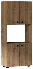 Intrahome Ντουλάπα κουζίνας Guzel Intrahome σε καρυδί απόχρωση 60x31.4x140εκ | SKU: INTRAPA-231111589
