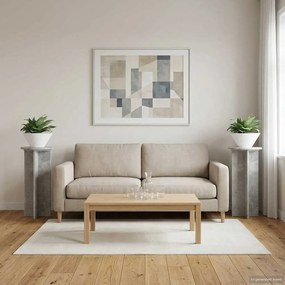 vidaXL Βάση φυτών 2 τεμ. Γκρι Σκυροδέματος 29,5 x 29,5 x 60 εκ.