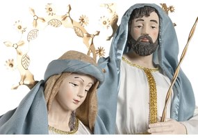 Χριστουγεννιάτικο Βηθλεέμ Home ESPRIT Μπλε Λευκό 48 x 28 x 90 cm