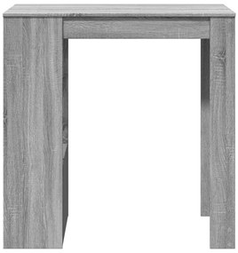 vidaXL Τραπέζι Μπαρ με Ράφια Γκρι Sonoma 102x50x103,5εκ. Επεξεργ. Ξύλο