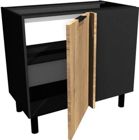 Επιδαπέδιο ντουλάπι νησίδας γωνιακό Italia DPPW105/65-Φυσικό