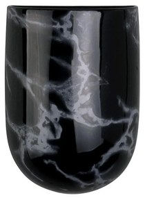 Κασπώ Επιτοίχιο Οβάλ Marble PT37337BK 14,5x9x19cm Black Present Time Ceramic