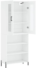 vidaXL Ντουλάπι Λευκό 69,5x34x180 εκ. από Επεξεργασμένο Ξύλο