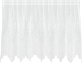 vidaXL Κουρτίνα Δαντέλας με κουρτίνες Λευκό 80 x 200 cm Πολυεστέρας