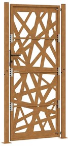 Πύλη κήπου 105x205 cm από καιρικό χάλυβα Light Design - Καφέ