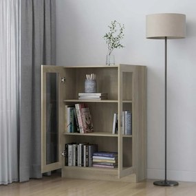 vidaXL Βιτρίνα Χρώμα Sonoma Δρυς 82,5 x 30,5 x 115 εκ. Επεξ. Ξύλο
