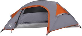 vidaXL Σκηνή Κάμπινγκ Θόλος 1 Ατόμου Αδιάβροχη Πορτοκαλί