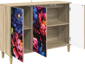 vidaXL Πλαϊνό γραφείο KIEL Sonoma 102 x 33 x 75 εκ. Επεξεργασμένο Ξύλο