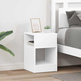 vidaXL End Table 2 pcs Λευκό 30,5 x 30 x 45 εκ Επεξεργασμένο ξύλο