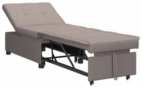 vidaXL Κρεβάτι καναπές Taupe 194 x 67 x 37 εκ ύφασμα